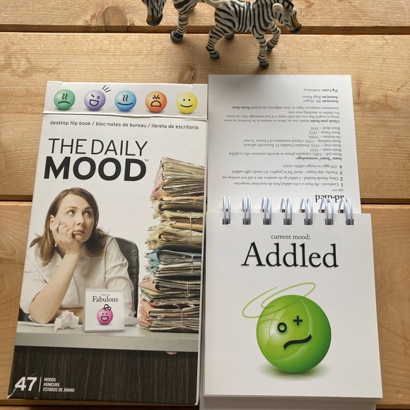 The Daily Mood desk top flip book.  Let your coworkers/family know your mood 🤪 - Picture 7 of 11